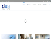 Tablet Screenshot of dealawyers.com.au
